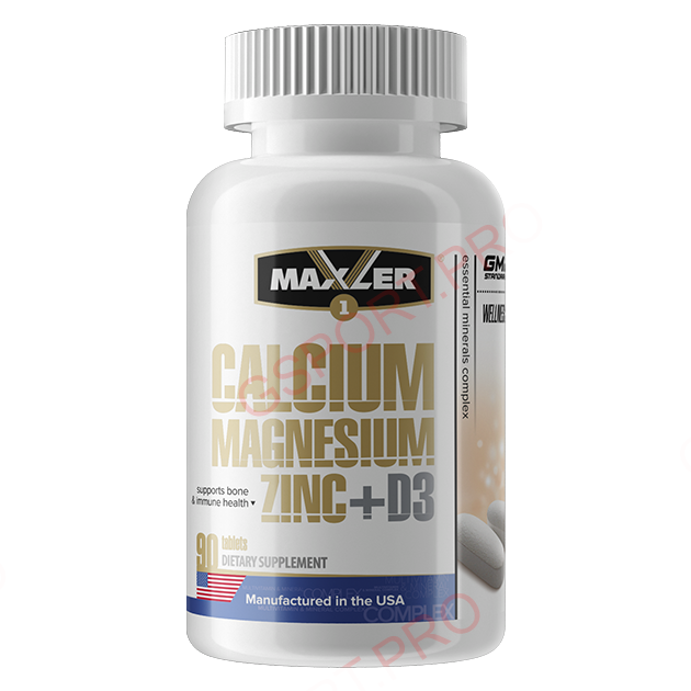 Maxler Calcium Magnesium Zinc + D3