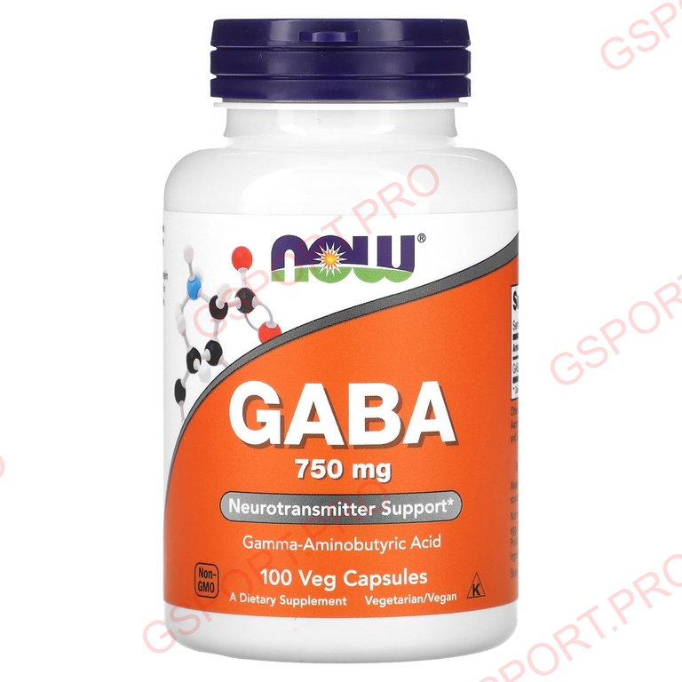NOW Foods GABA 750 mg